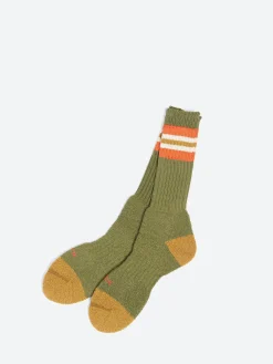 Nigel Cabourn - Border Socks in Green