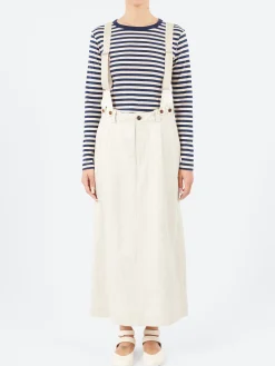 Nigel Cabourn - Braces Work Skirt in Ivory
