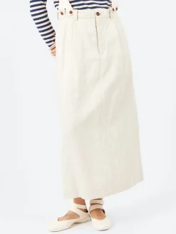 Nigel Cabourn - Braces Work Skirt in Ivory