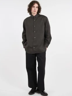 Nigel Cabourn - British Officers Shirt in Charcoal