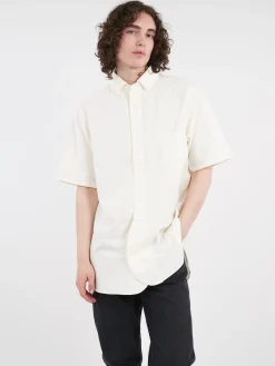 Nigel Cabourn - British Officers S/S Shirt in White