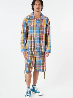 Nigel Cabourn - Original Madras Trading Company Cargo Short in Green