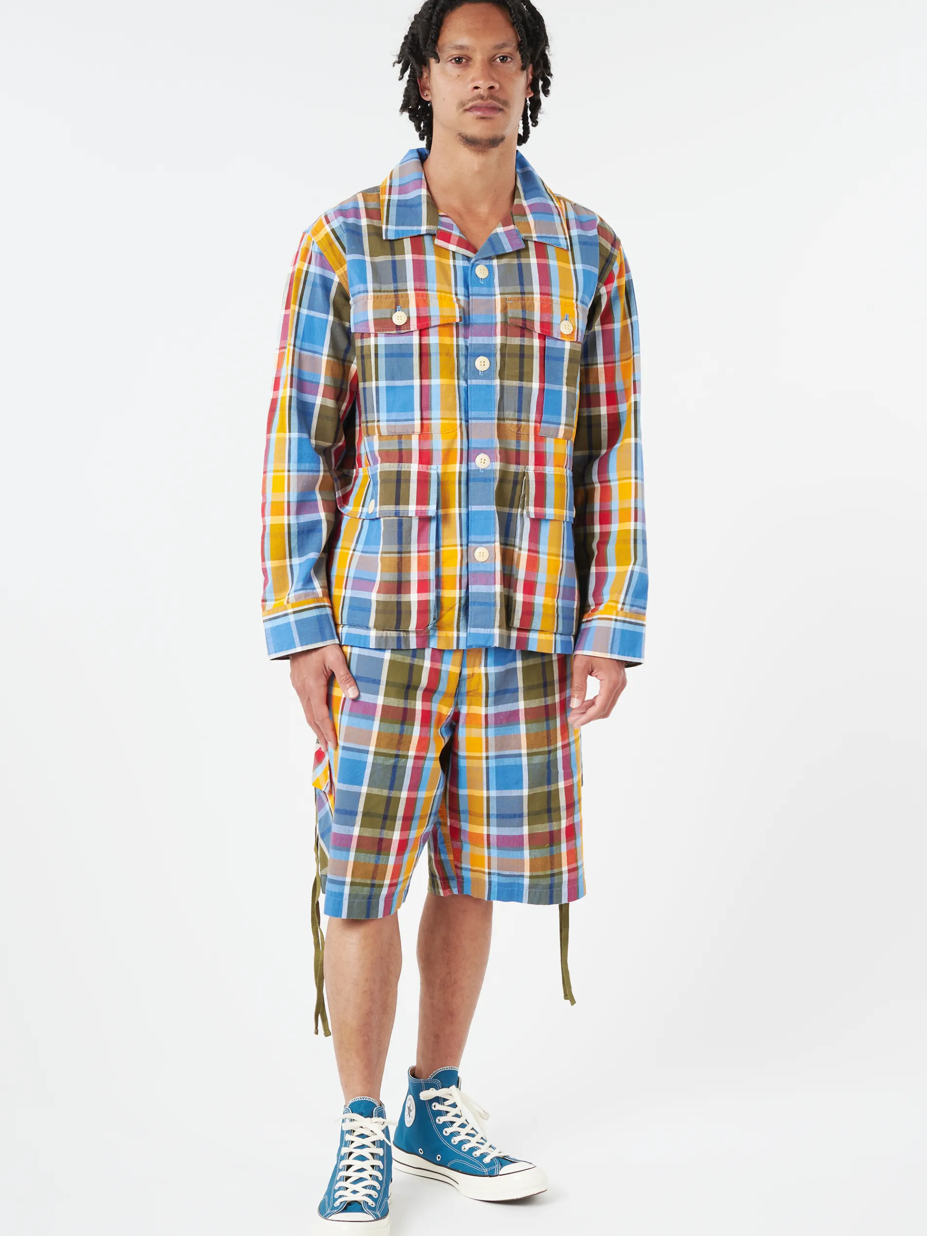 Nigel Cabourn - Original Madras Trading Company Cargo Short in Green