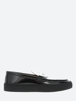 Norman Wakabayashi - Ford Loafers in Nero and Bianco
