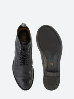 Officine Creative - Anatomia 16 Lace-Up Boots in Nero Bufalo