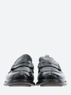 Officine Creative - Balance 011 Penny Loafers in Nero Bufalo