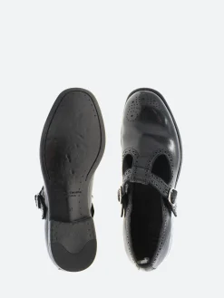 Officine Creative - Calixte 080 T-Bar Shoes in Nero Ignis