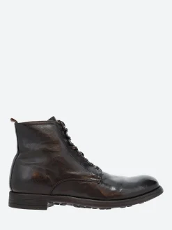 Officine Creative - Chronicle 004 Lace-Up Boots in Ebano Ignis