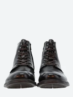 Officine Creative - Chronicle 004 Lace-Up Boots in Ebano Ignis