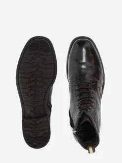 Officine Creative - Chronicle 004 Lace-Up Boots in Ebano Ignis