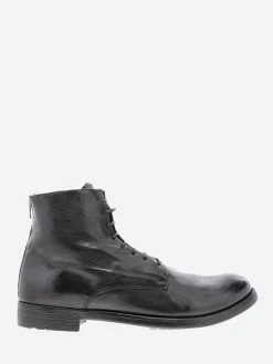 Officine Creative - Hive 16 Lace-Up Boots in Nero Ignis