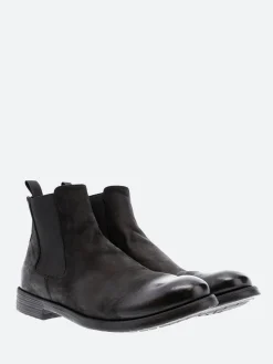 Officine Creative - Hive 007 Chelsea Boot in Nero Vertigo