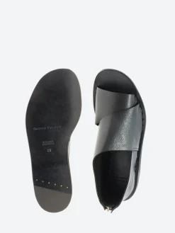 Officine Creative - Itaca 046 Peep Toe Sandals in Nero Ignis