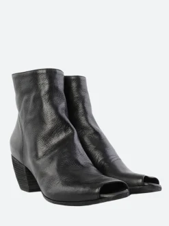 Officine Creative - Jaune 005 Ankle Boots with Peep Toe in Black