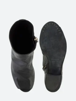 Officine Creative - Jaune 005 Ankle Boots with Peep Toe in Black