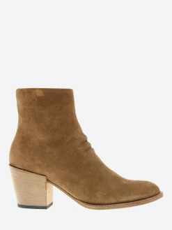 Officine Creative - Josee 006 Zipped Ankle Boots in Sigaro Oliver