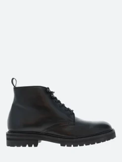 Officine Creative - Joss 001 Lace Up Boots in Nero Buttero
