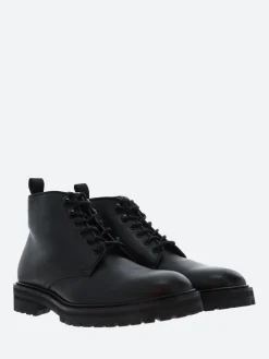 Officine Creative - Joss 001 Lace Up Boots in Nero Buttero