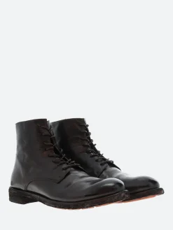 Officine Creative - Lexikon 123 Zipped Ankle Boots in Ebano Ignis
