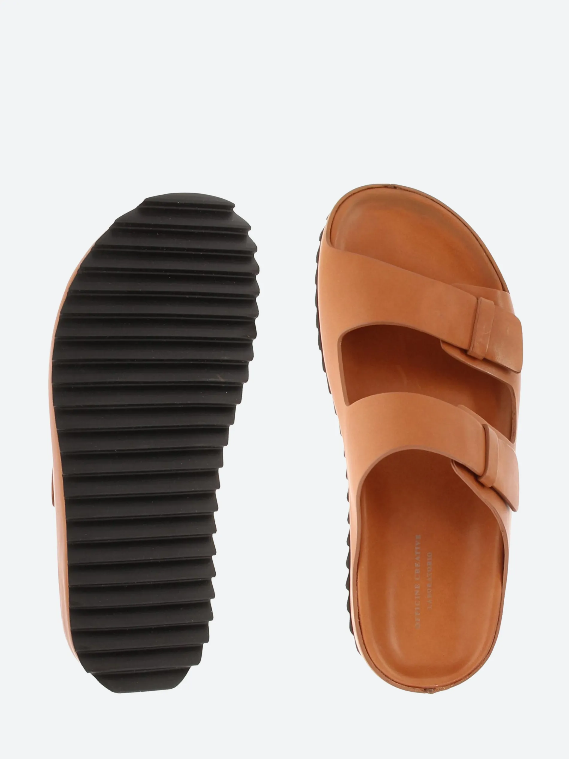 Officine Creative - Pelagie 003 Leather Sandals in Ginger Biscuit Nappa