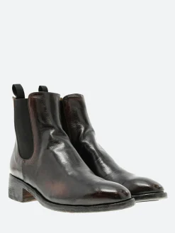 Officine Creative - Seline 005 Chelsea Boot in Airbrushed Brown and Black
