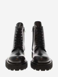 Officine Creative - Wisal 008 Combat Boots in Nero Butter