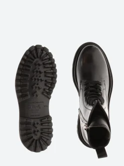 Officine Creative - Wisal 008 Combat Boots in Nero Butter