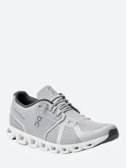 On - Men's Cloud 5 Running Shoes in Glacier and White