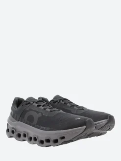 On - Women's Cloudmonster in Black and Magenta