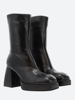 Open Close - Plata 02 in Black Nappa (Black)