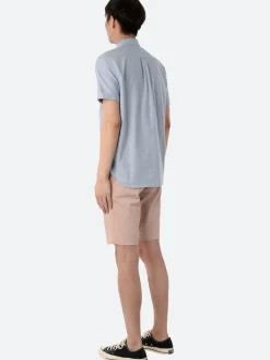 Oxford Pullover Short Sleeve Button-Down Shirt