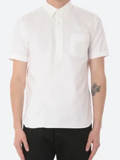 Oxford Pullover Short Sleeve Button-Down Shirt