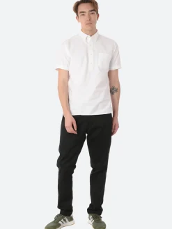 Oxford Pullover Short Sleeve Button-Down Shirt