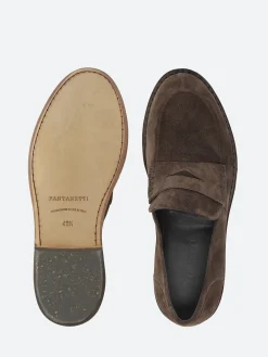 Pantanetti - 17510A Suede Loafers in Ebano Elite