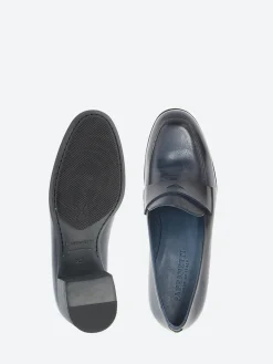 Pantanetti - 16020E Heeled Loafer in Denim Langos