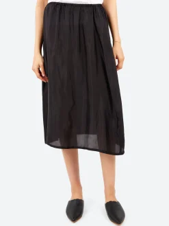 Pas de Calais - Bemberg Taffeta Slip Skirt in Black