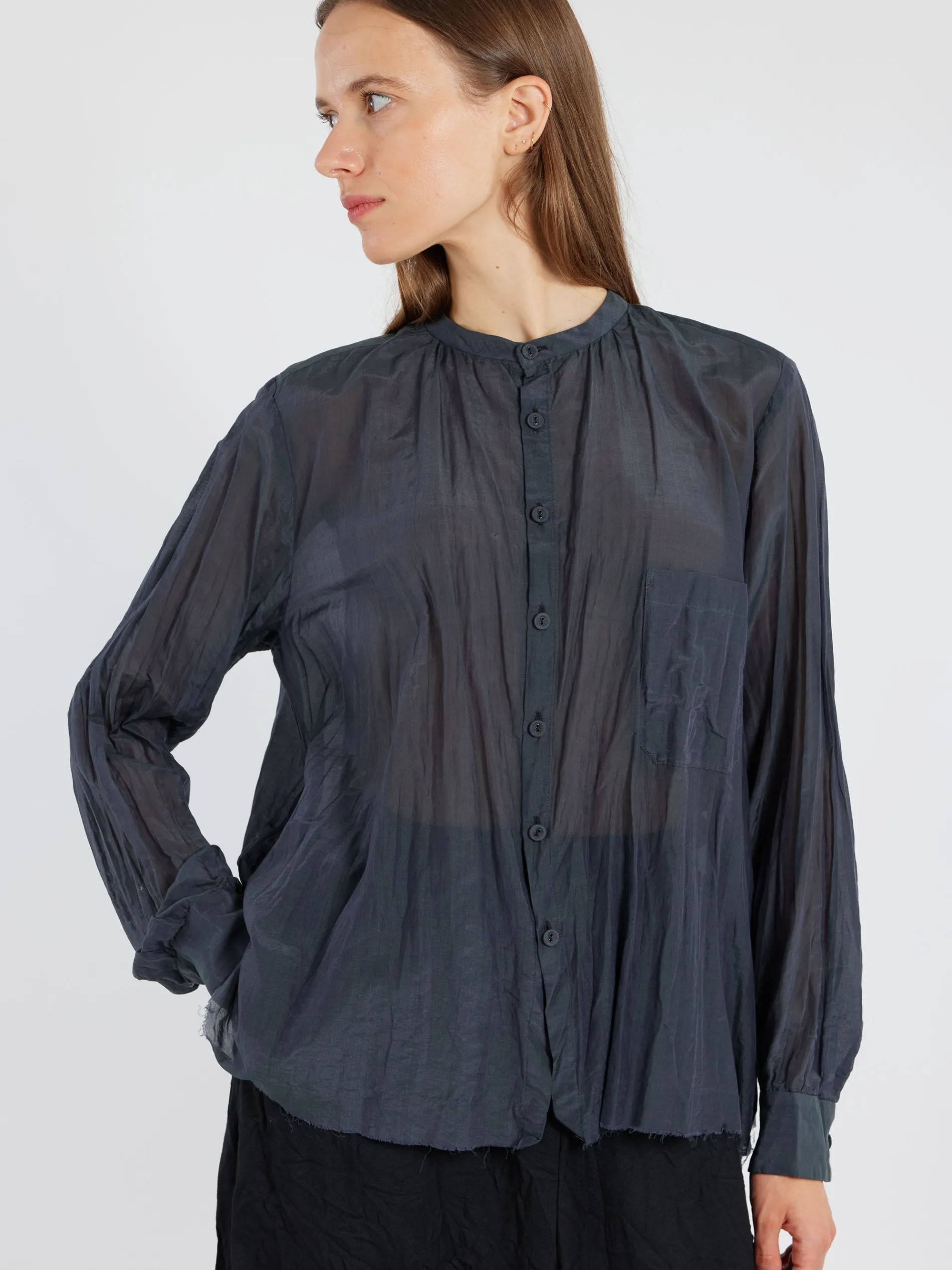 Pas de Calais - Botanical Dye Blouse in Green