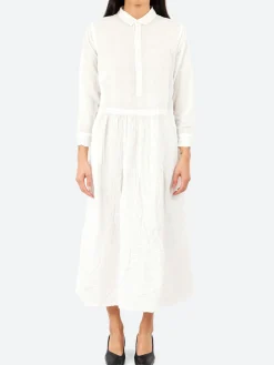 Pas de Calais - Classic Crinkle Dress in White