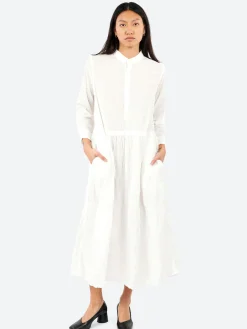 Pas de Calais - Classic Crinkle Dress in White