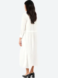 Pas de Calais - Classic Crinkle Dress in White
