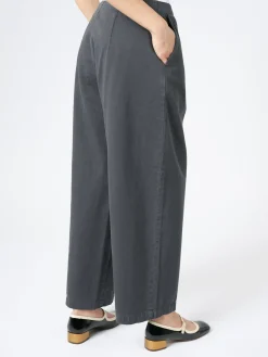 Pas de Calais - Denim Wide Pants in Black