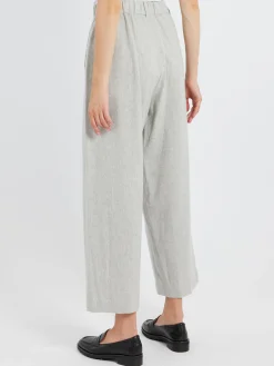 Pas de Calais - Flannel Wide Pants in Grey