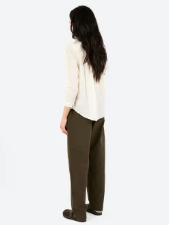 Pas de Calais - Random Pintuck Blouse in Natural