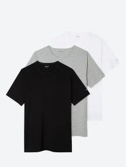 Paul Smith - 3 Pack Mix T-Shirt in Black, White and Grey