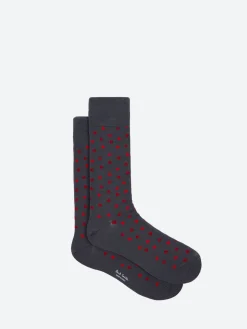 Paul Smith - Islington Heart Socks in Grey