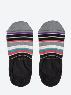 Paul Smith - No Show Stripe Socks in Slate