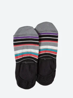 Paul Smith - No Show Stripe Socks in Slate