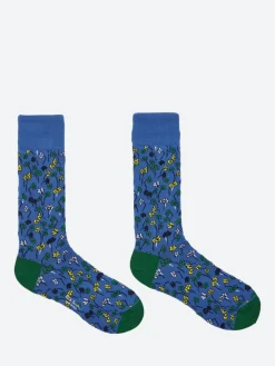 Paul Smith - Oxalis Floral Socks in Blue