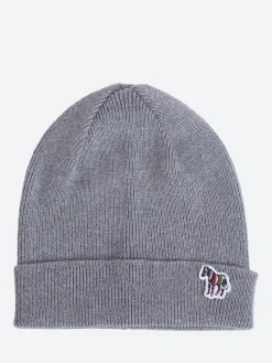 Paul Smith - Zebra Patch Beanie in Grey