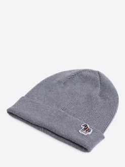 Paul Smith - Zebra Patch Beanie in Grey